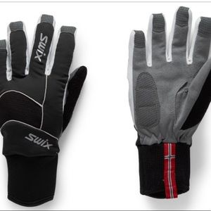 Swix Black and Gray Women's Gloves